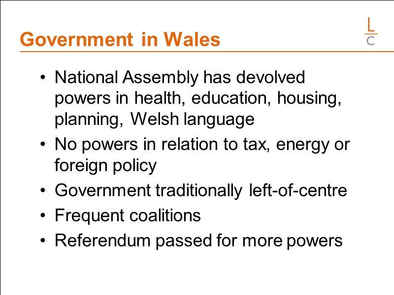 Government in Wales           